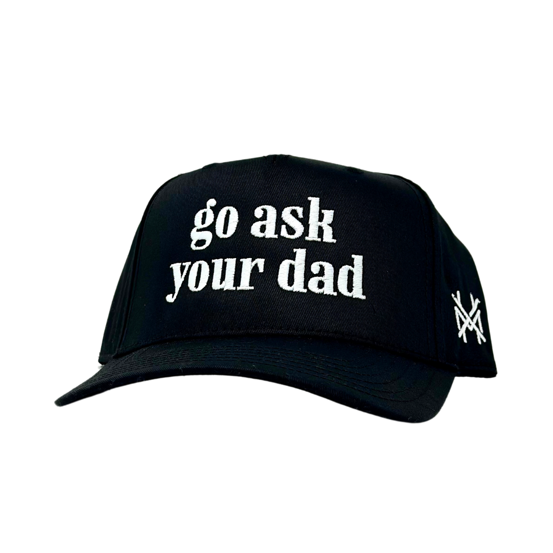 MHC Go Ask Your Dad Trucker Hat: Green/Natural Otto