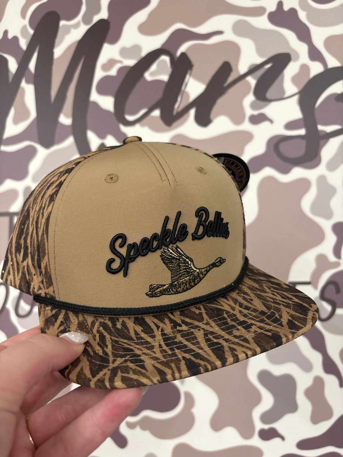Speckle Bellies SEDGE CAMO CAP