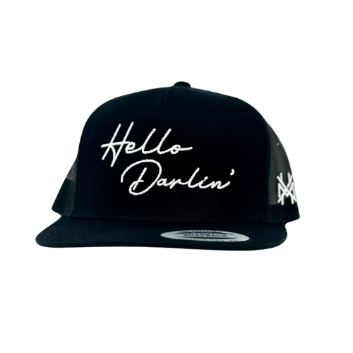 MHC Hello Darlin Trucker Hat: White Richardson 112