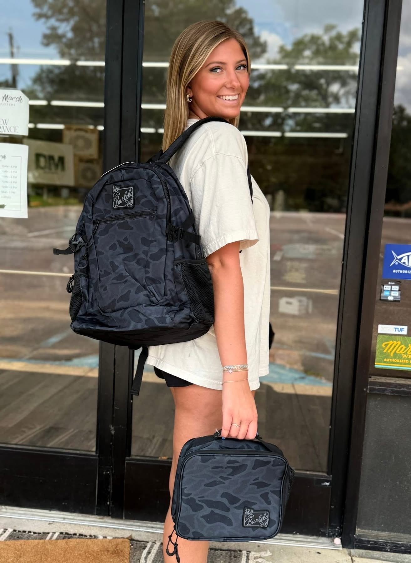 BURLEBO Black Camo Lunchbox