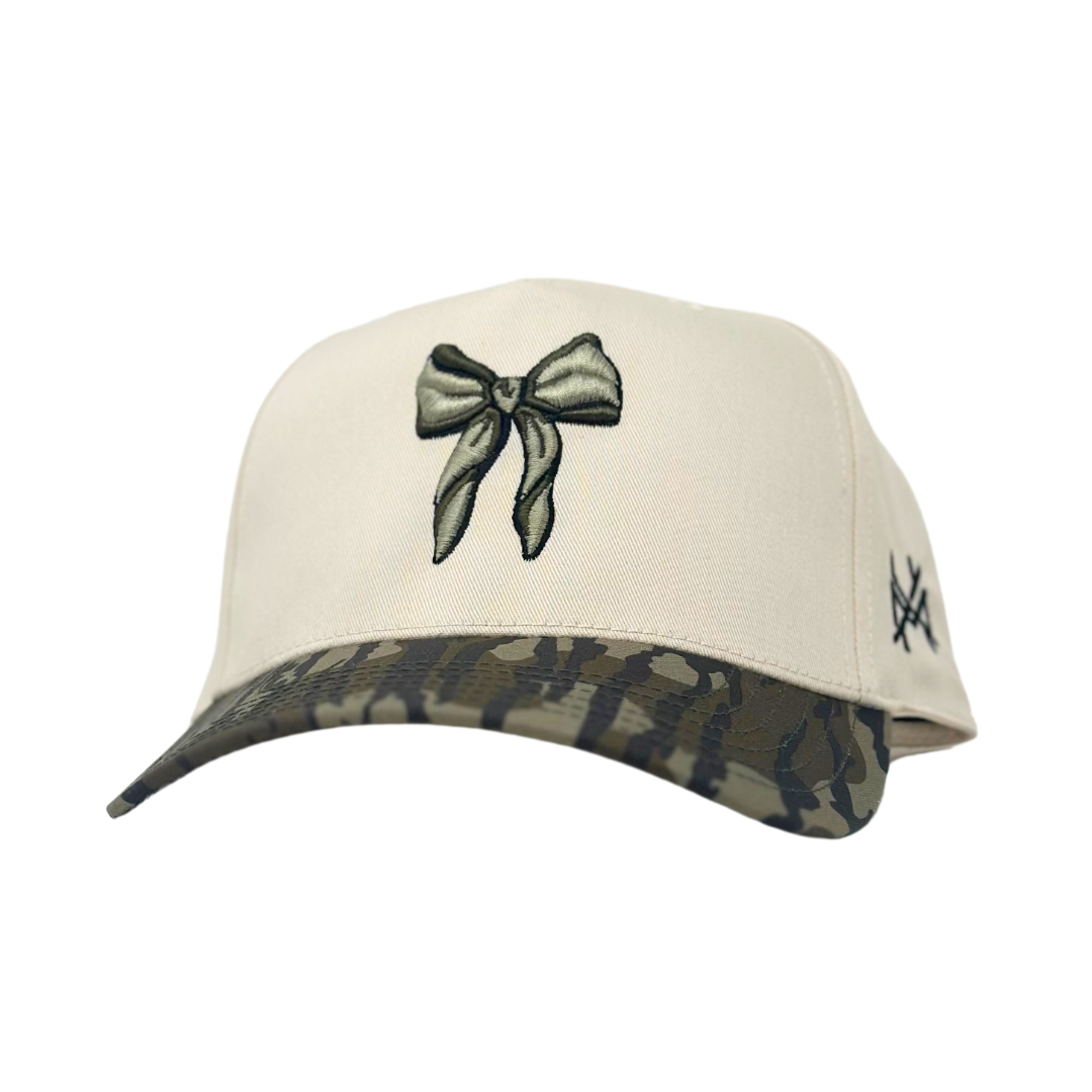 MHC Bow Trucker Hat: Red/ Natural Otto