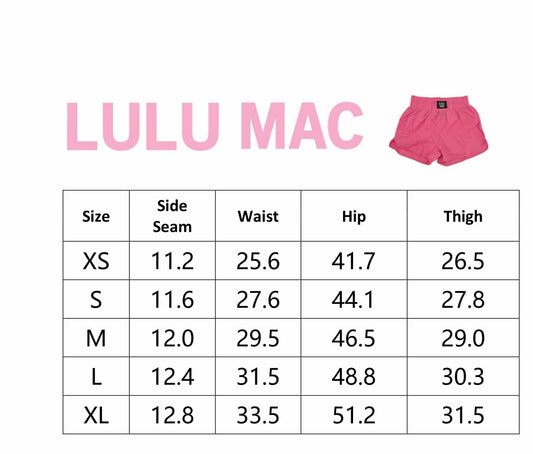 DD-SHORT MAROON LULU MAC SOLID SHORTS: MAROON