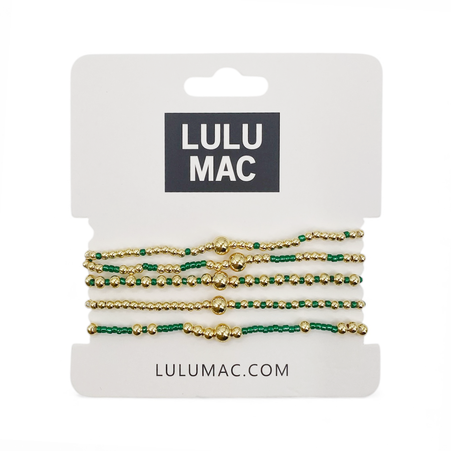 Lulu Mac Beaded Bracelet -Green