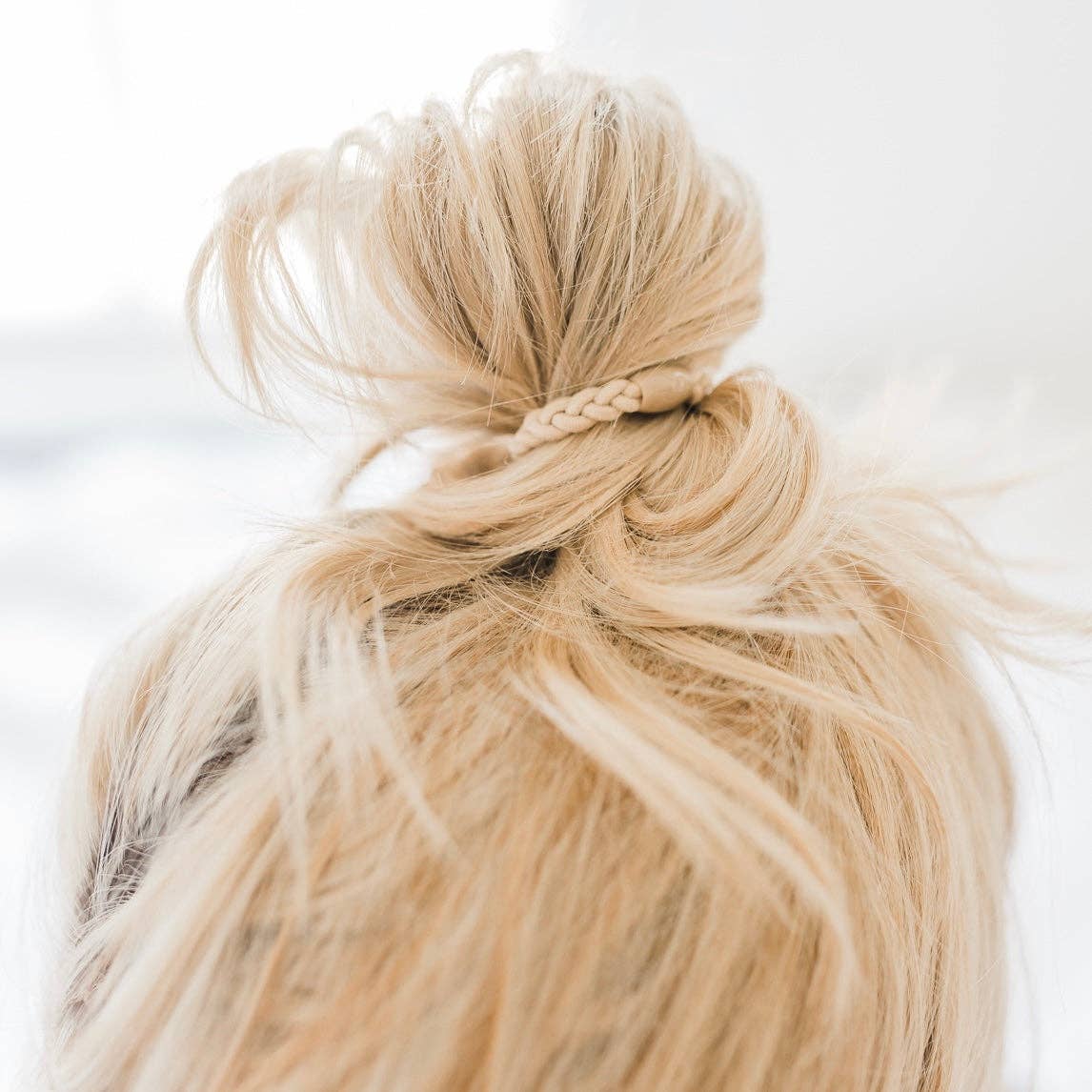 Cutie Bands (Elastic Hair Ties): Braided Brown