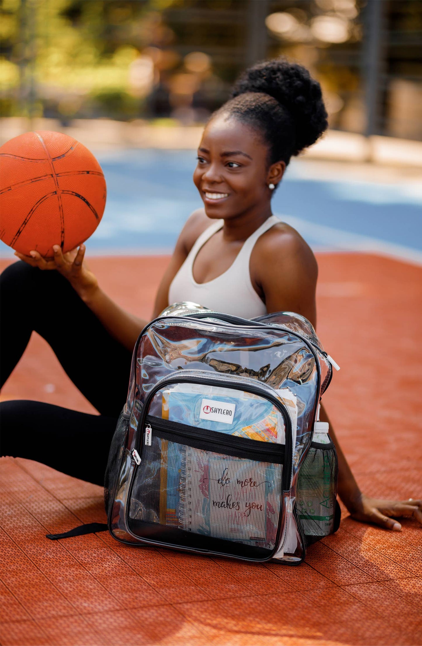 Clear Backpack For School XL | Top YKK® Zip | Black Rhino: Black Rhino