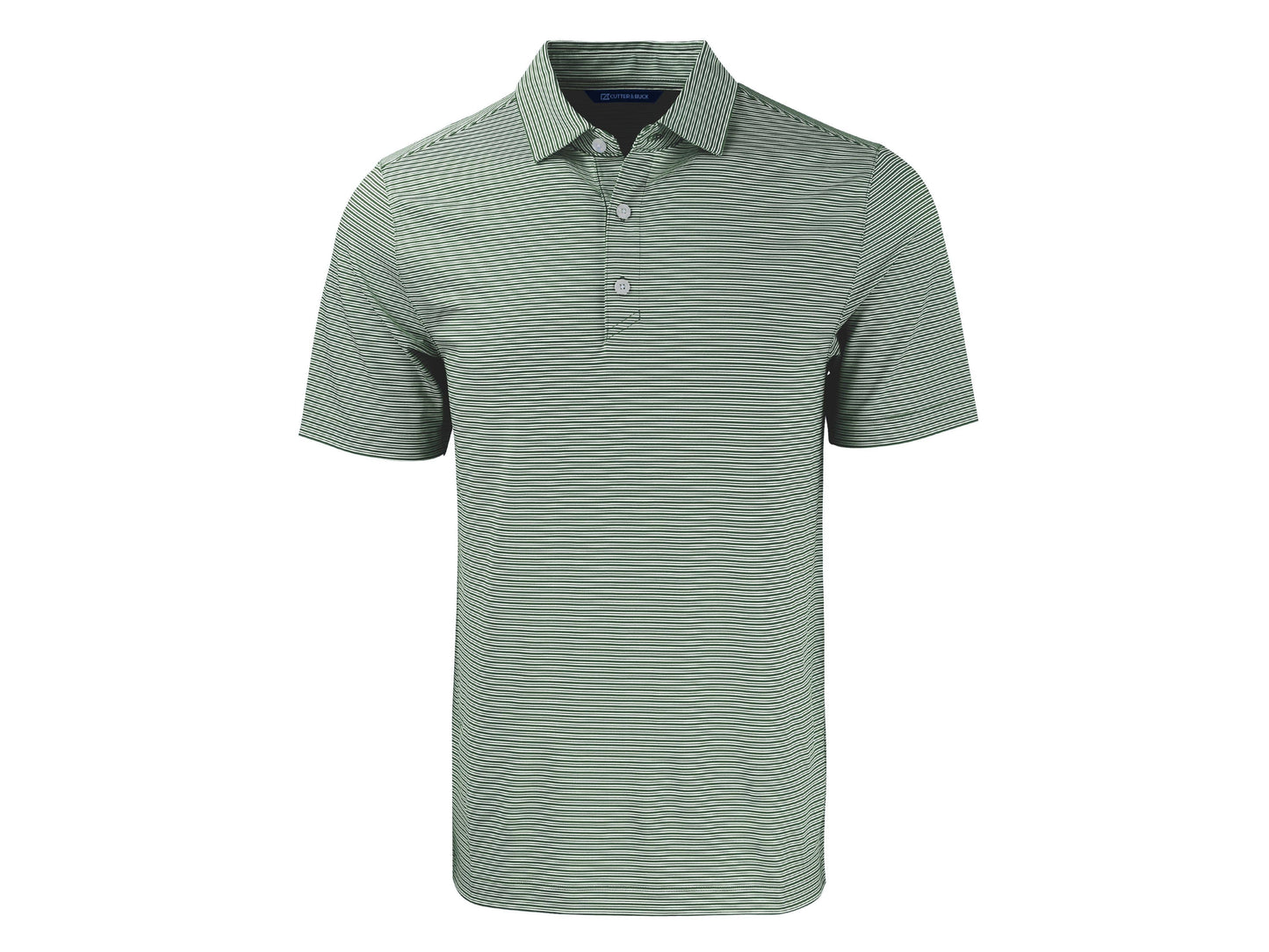 Cutter & Buck Forge Eco Double Stripe Recycled Mens Polo: College Purple/White