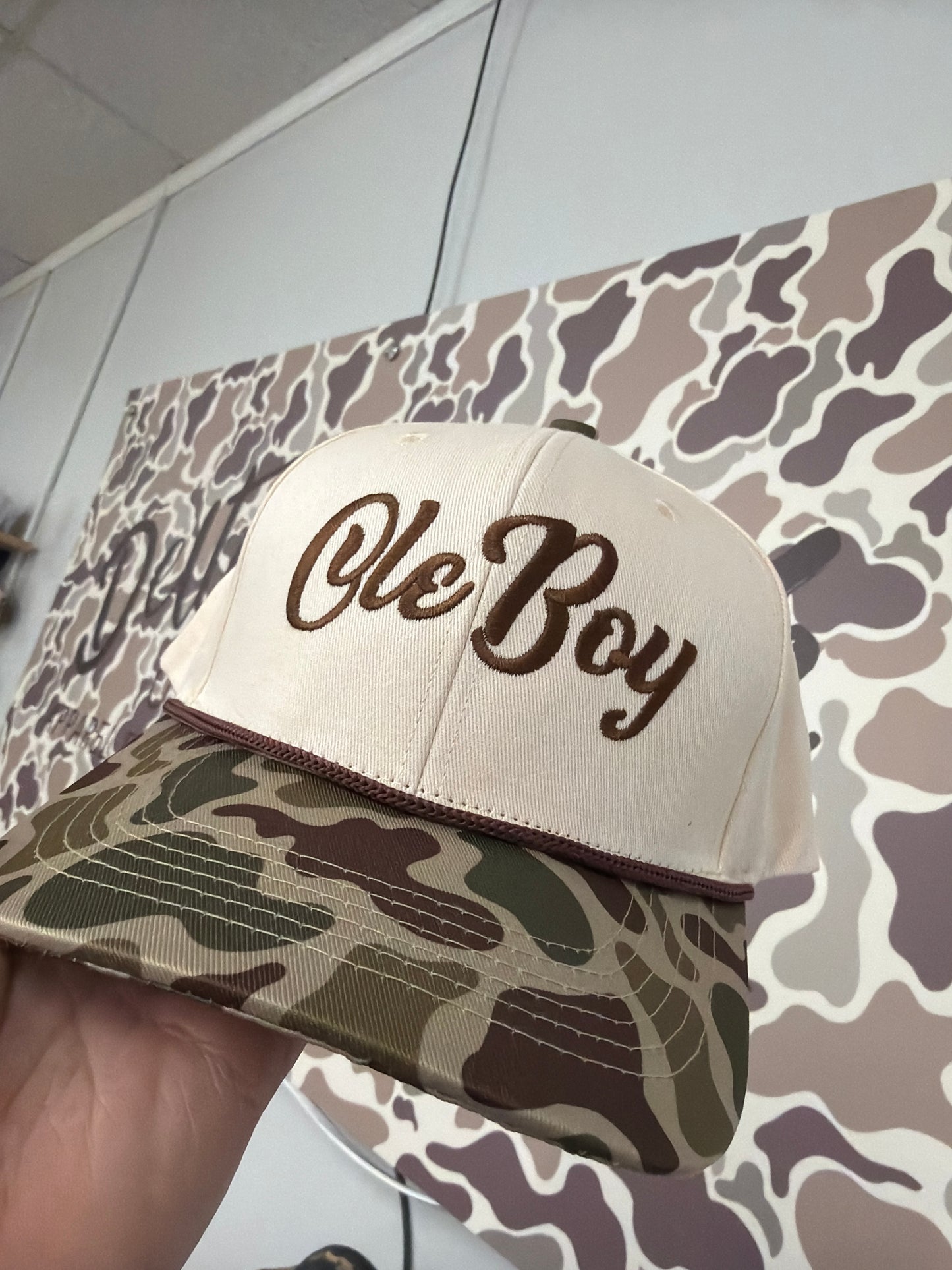 OLE BOY Logo Duck Camo Bill Hat