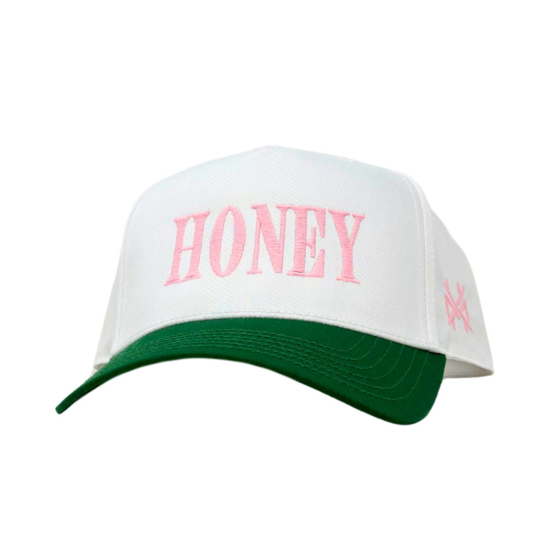 MHC HONEY Trucker Hat: Camo/ Natural Otto