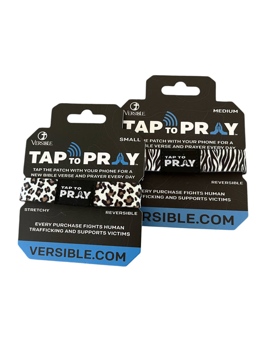 Tap To Pray™ Wristbands - Safari Zebra