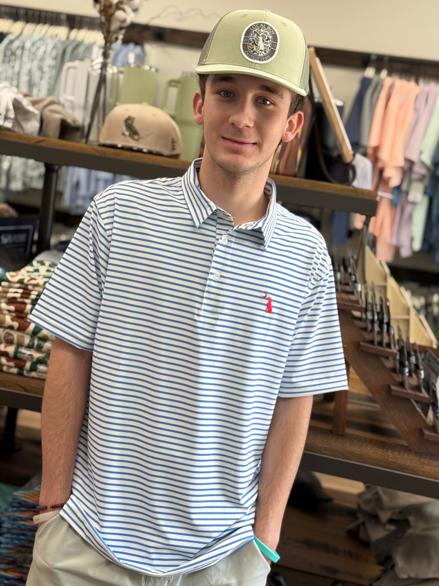 Local Boy Outfitters Edisto Polo - Marina