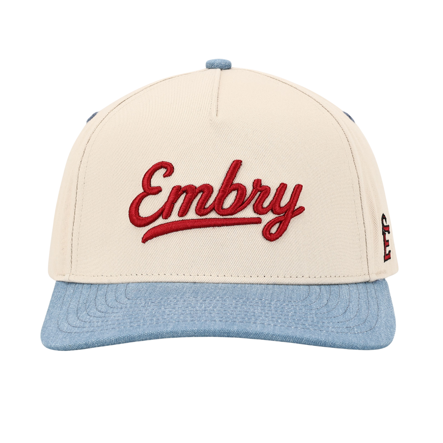 Cream/Denim - 3D Logo