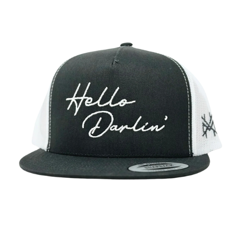 MHC Hello Darlin Trucker Hat: Mossy Oak Breakup Country/ Black Otto