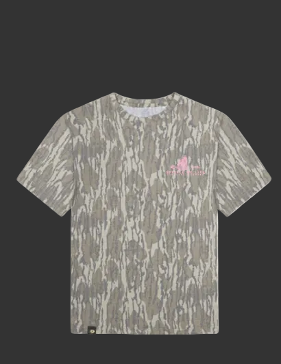 Mossy Oak Goose Pink Logo: Bottomland