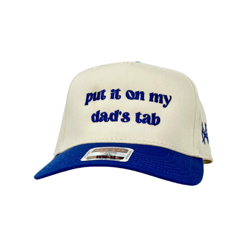 MHC Put It On My Dad's Tab Trucker Hat: Black/ Natural Otto