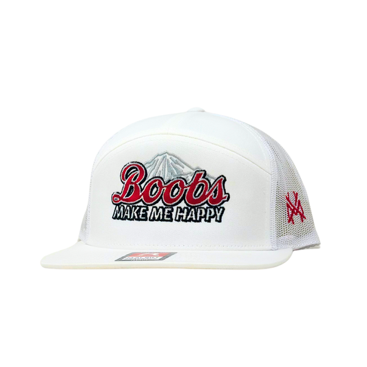 MHC Boobs Make Me Happy Trucker Hat: 168 White