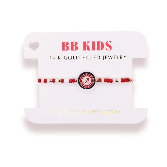 Alabama Logo Flip Bracelet on Color (Kids Size)