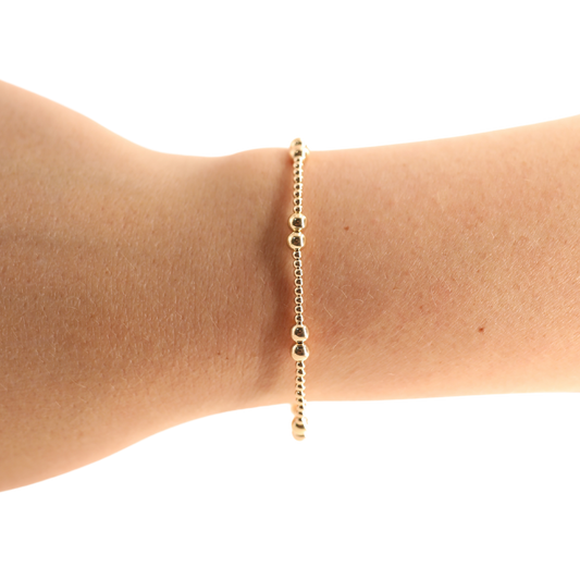 Leah Bracelet in Gold: Standard 6.75 inch