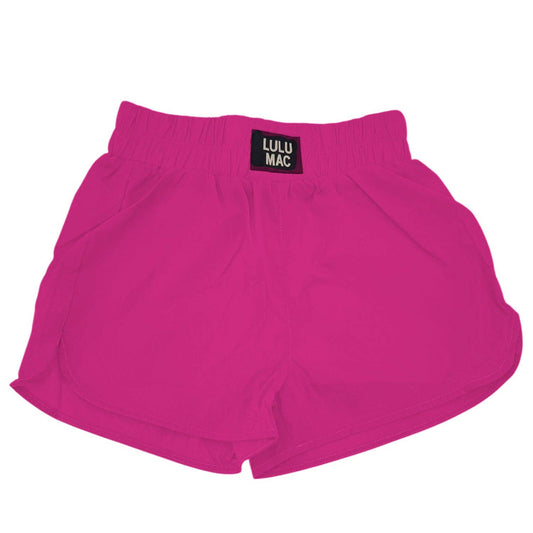 KIDS SOLID SHORT LM-KSH-1000- HOT PINK: HOT PINK