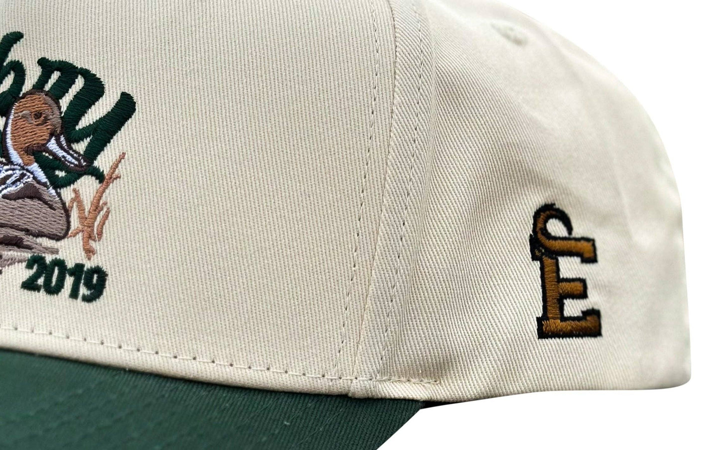 Cream/Green "Sprig" Trucker