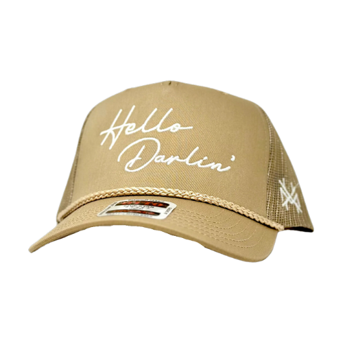 MHC Hello Darlin Trucker Hat: Mossy Oak Breakup Country/ Black Otto
