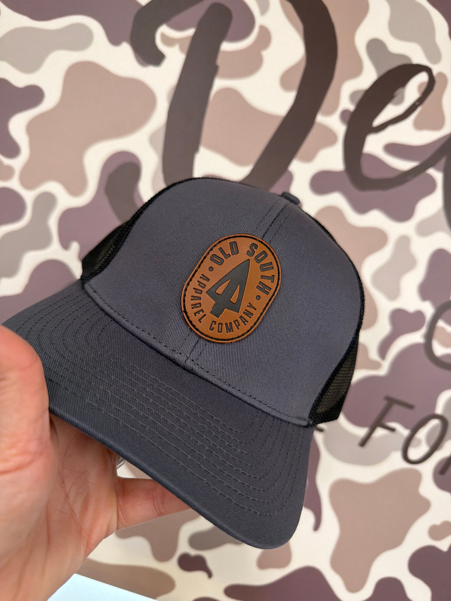 Old South Arrow Patch - Trucker Hat - Vintage Blue/Black