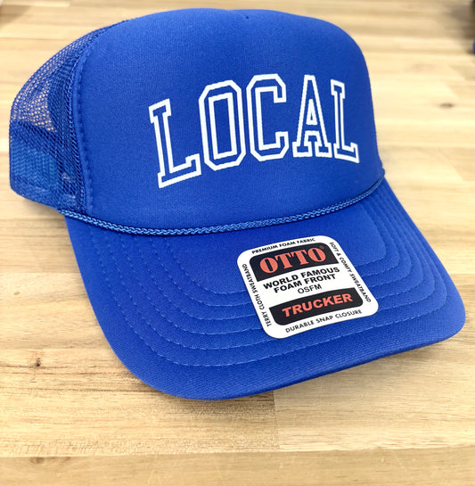 Delta Marsh Local Foam Trucker Hat - Royal
