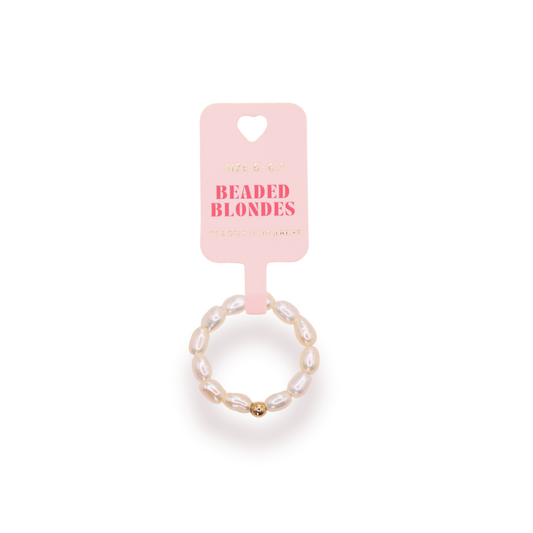 Jamie Pearl Ring in Gold