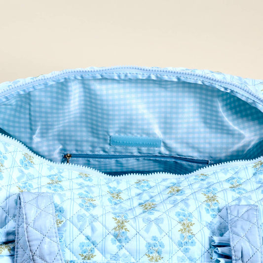 On-the-Go Quilted Weekender Bag–Oh So Fancy Blue