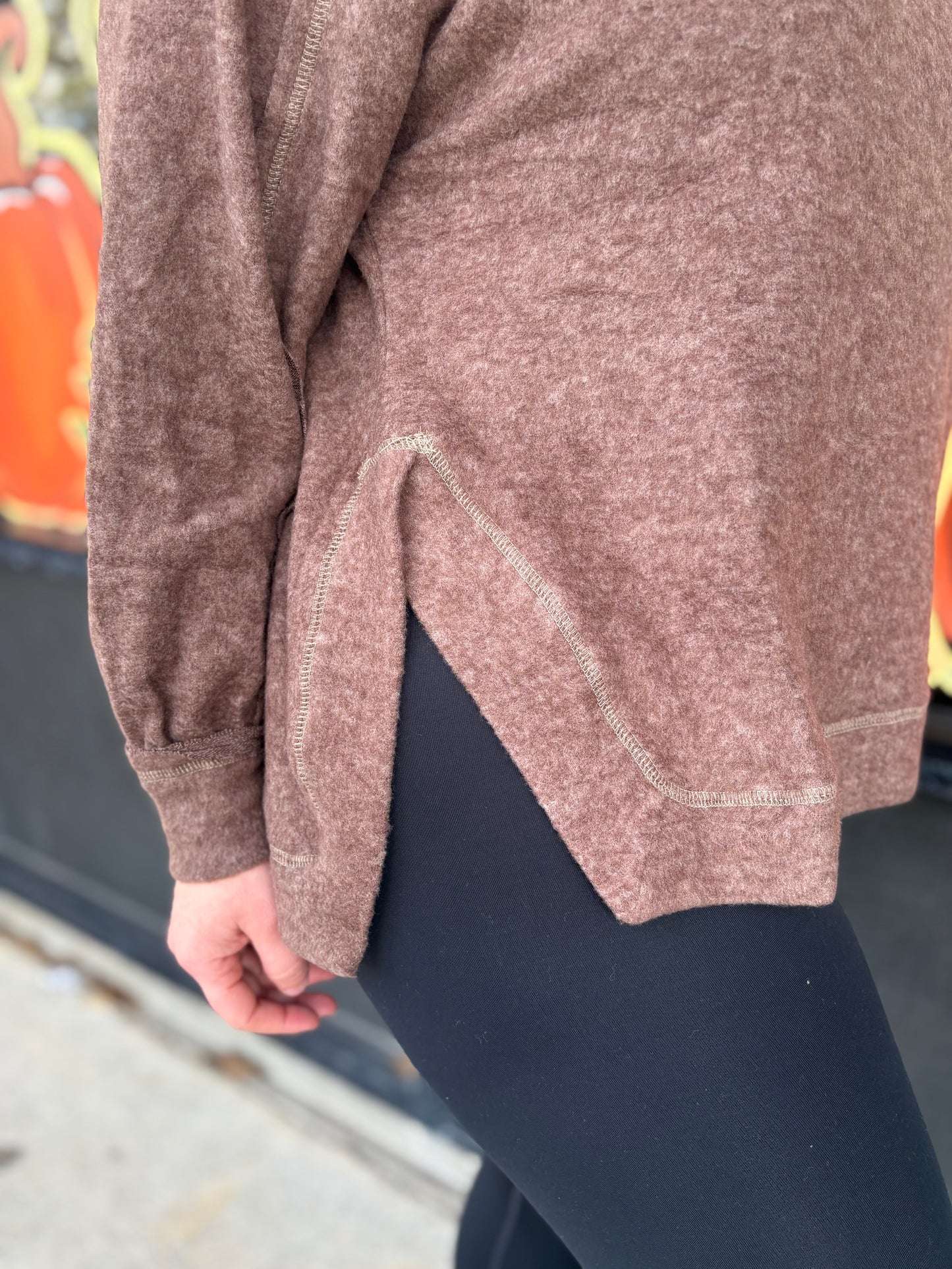 “Cozy Night Top”- Brown