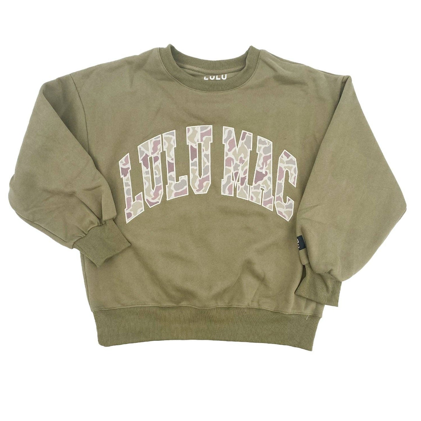 LULU MAC CAMO Sweatshirt: GREEN
