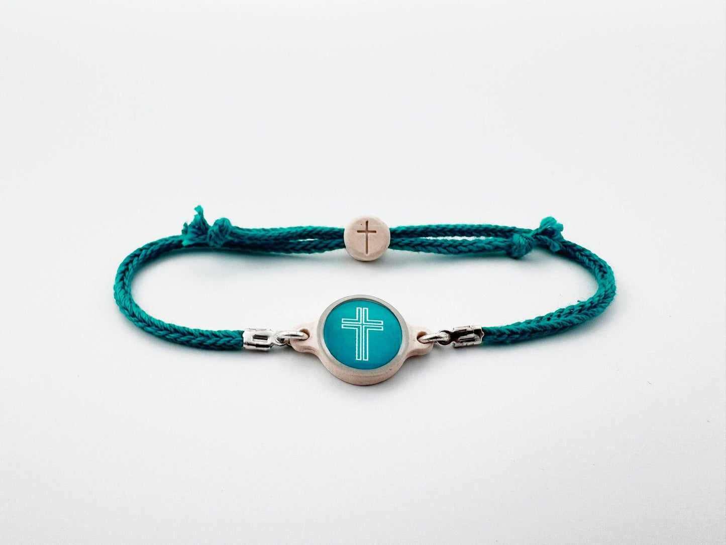Tap To Pray™ - Survivor Series Handmade Bracelets: Mocha + Cross