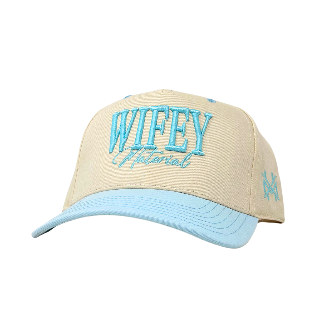 MHC Wifey Material Trucker Hat: White/Bottomland Otto