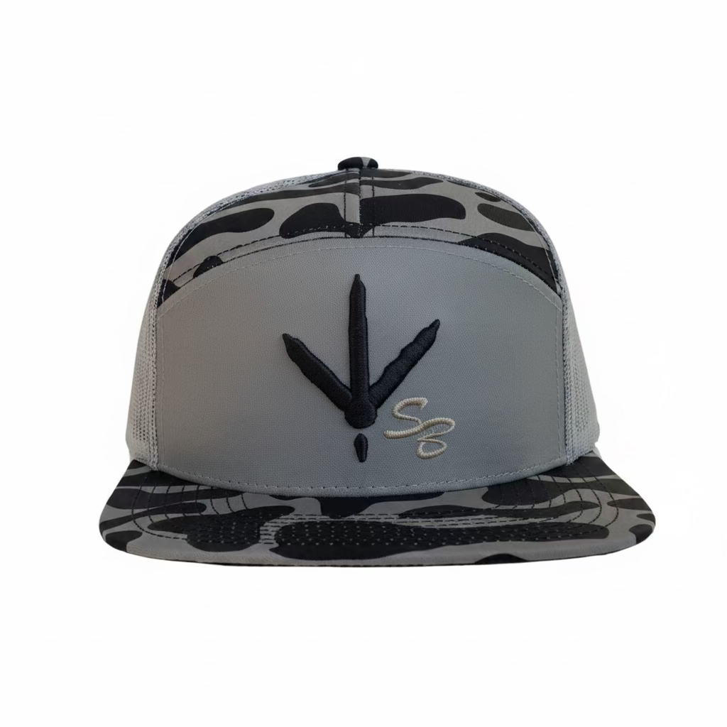 Turkey Track Drip Youth 7 Panel Cap: Drip Camo 7p