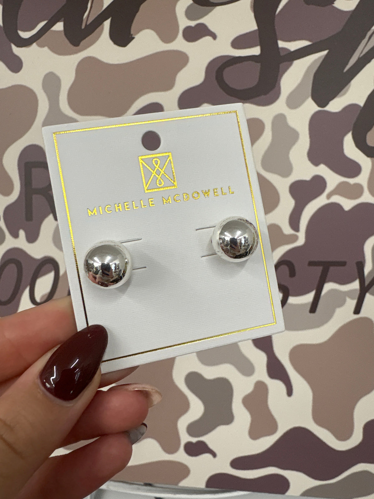 Michelle Mcdowell Grenada Earrings | Shiny Silver | Large
