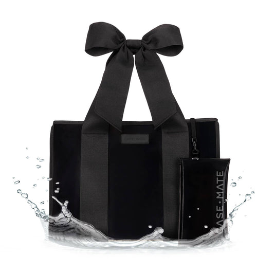 Case-Mate Midnight Black Bow Jelly Tote Bag