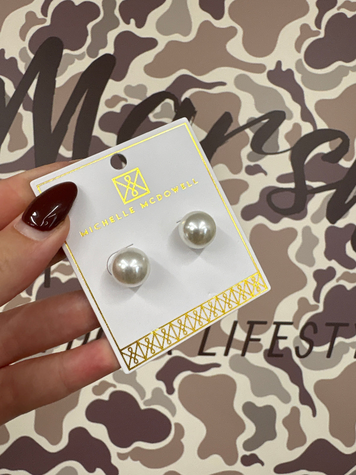 Michelle McDowell Hogan Medium Pearl Earrings