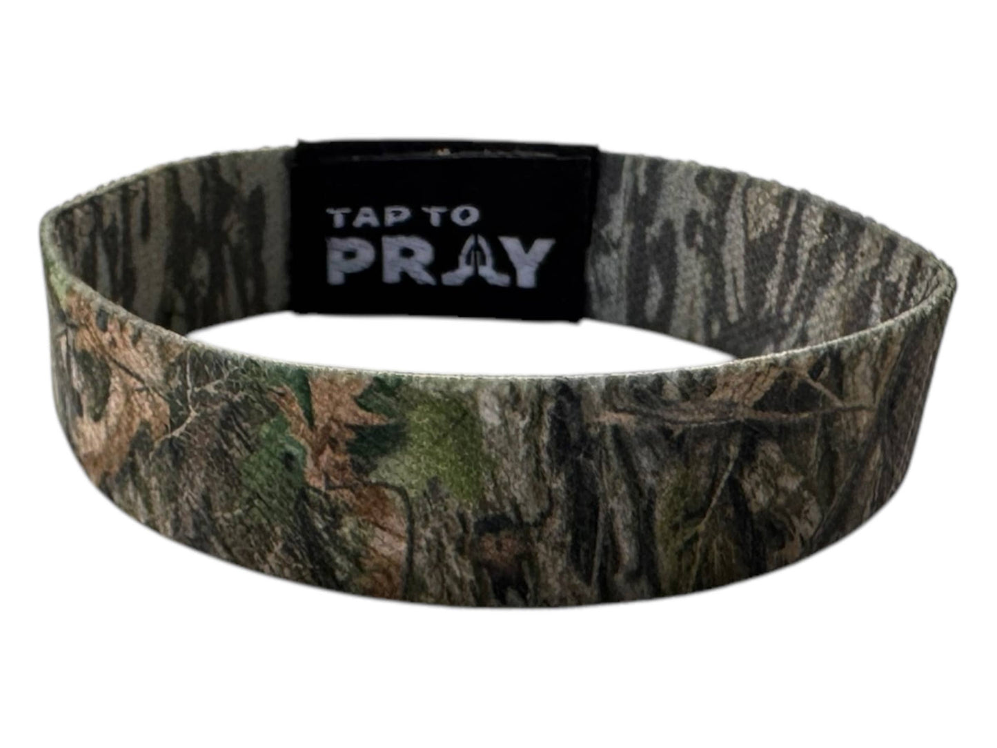 Tap To Pray™ Wristbands - Forest & Tree Bark Camo:Forest Camo / Tree Bark Camo