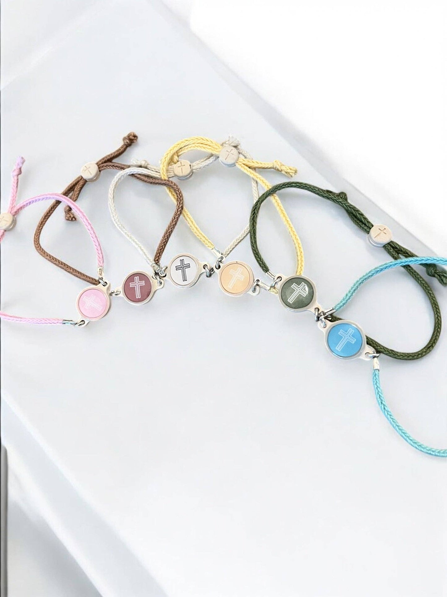 Tap To Pray™ - Survivor Series Handmade Bracelets: Juniper + Cross