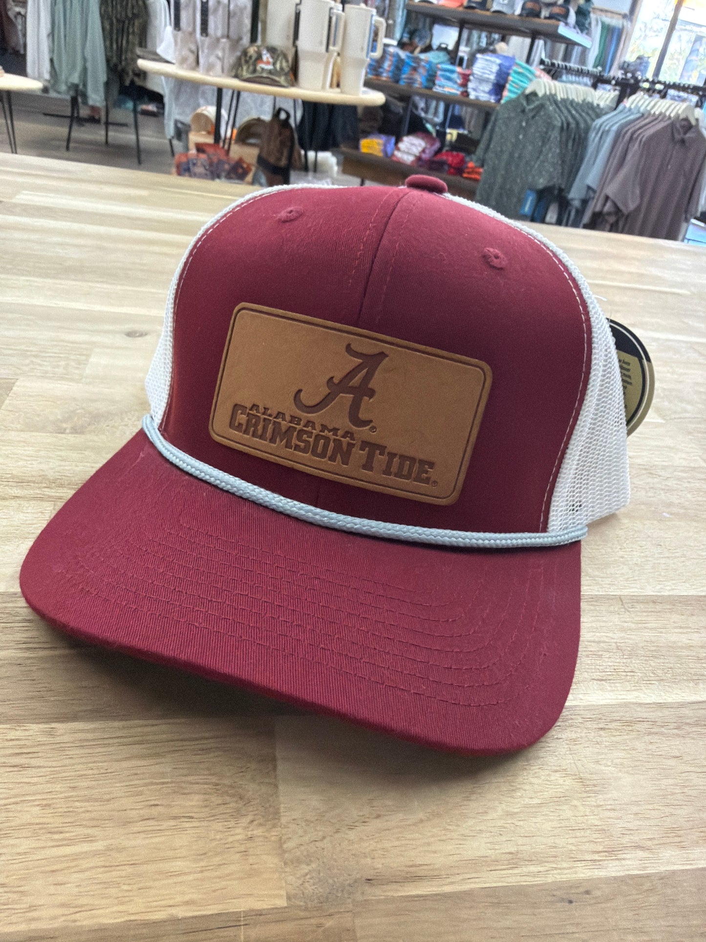 Speckle Bellies A Crimson Tide Leather Patch - Crimson