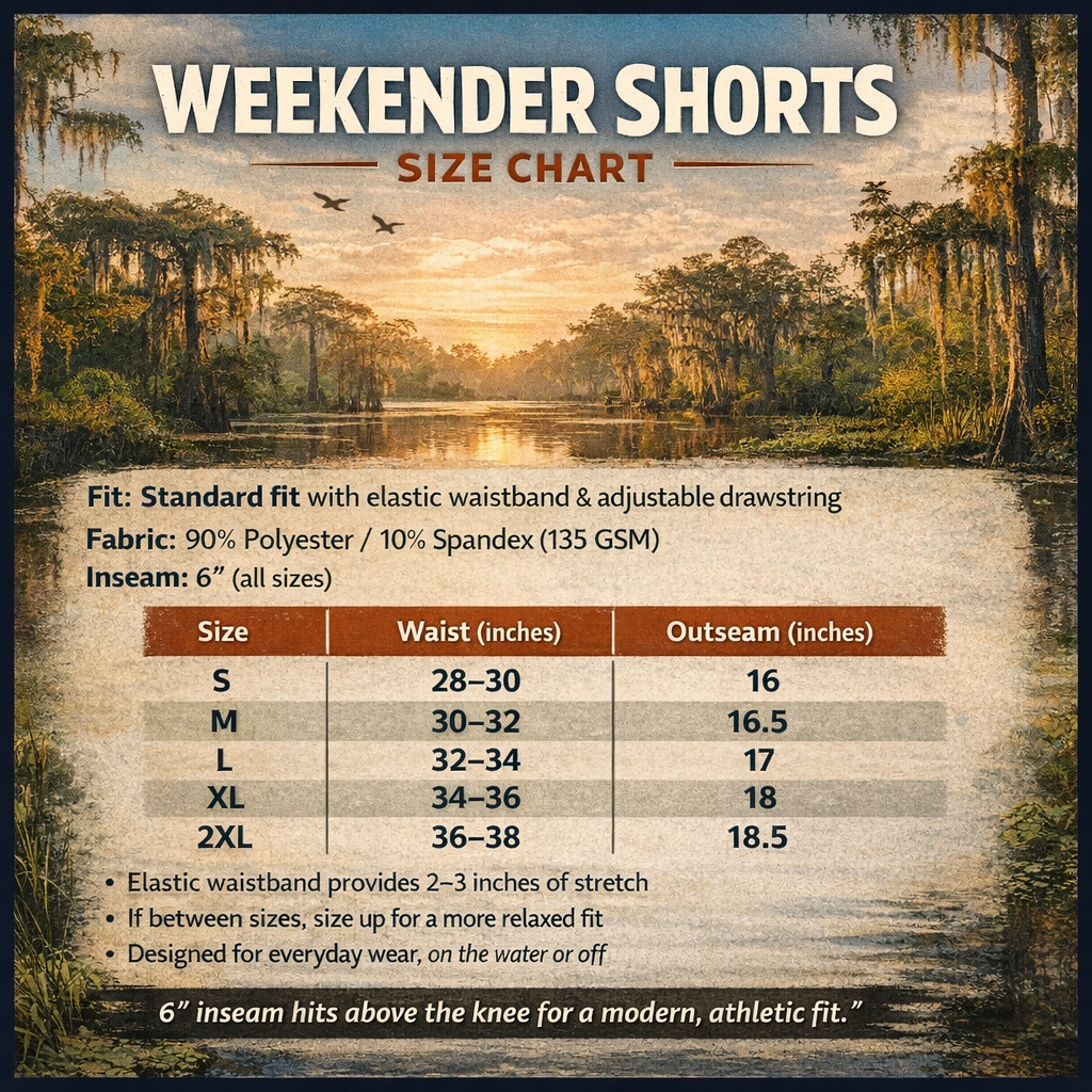 The Weekender Shorts - Fish Topo