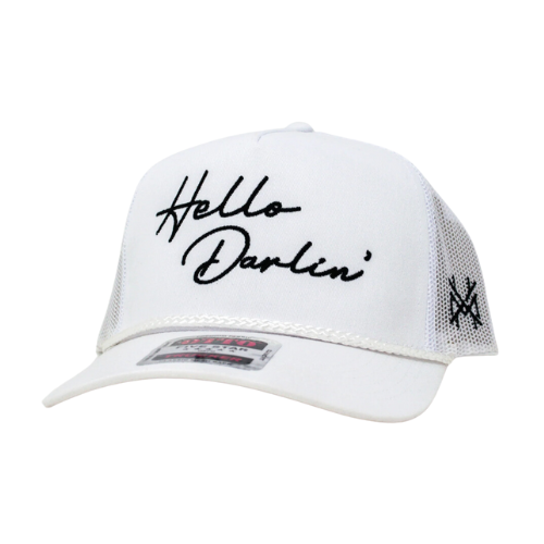 MHC Hello Darlin Trucker Hat: Mossy Oak Breakup Country/ Black Otto