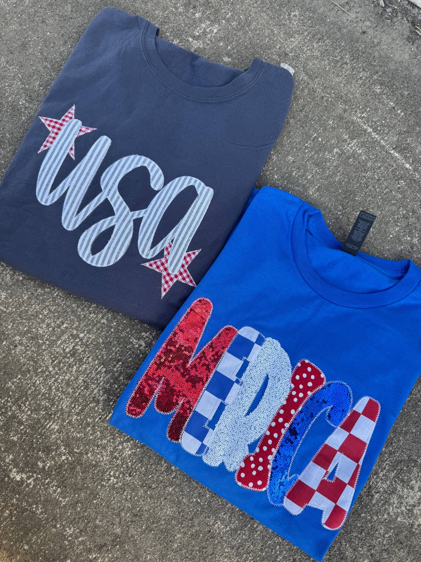 Denim USA Patriotic 4th of July Short Sleeve