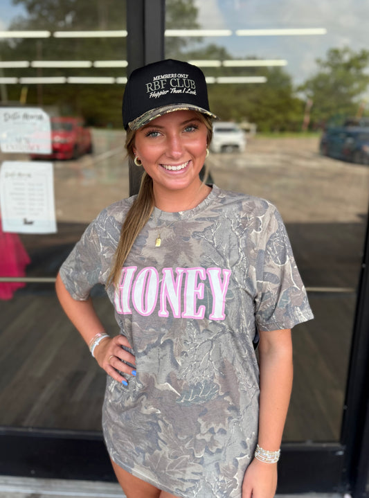 MHC RBF Club Trucker Hat: Camo/ Black Otto