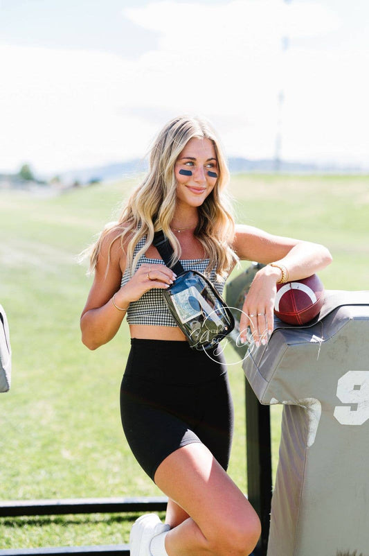 Stadium Clear Belt Bag - Black RTS