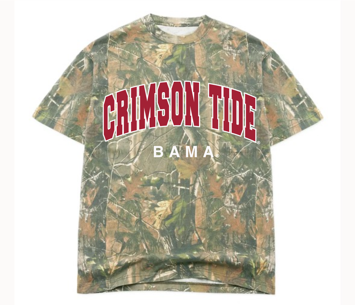 Alabama Crimson Tide Filled Gault Camo Tee