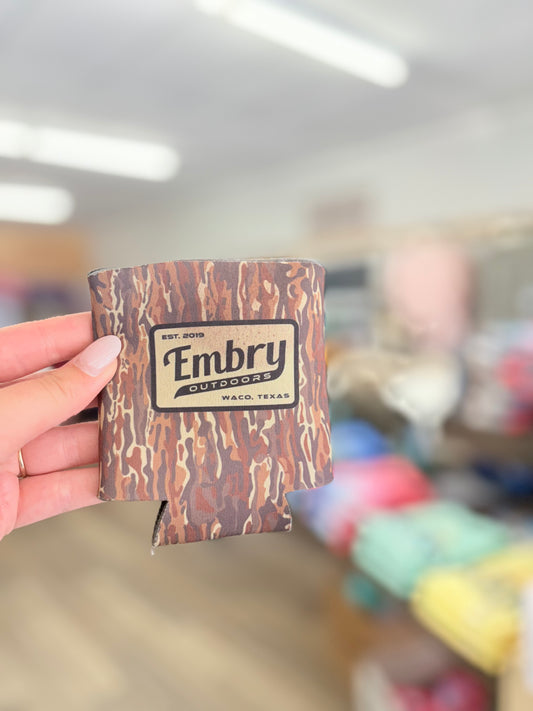 Embry Outdoors Brown Ranch Camo Koozie