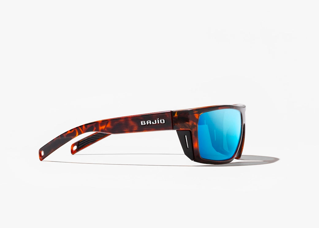 Bajio Palometa - Brown Tort/Blue Mirror Glass