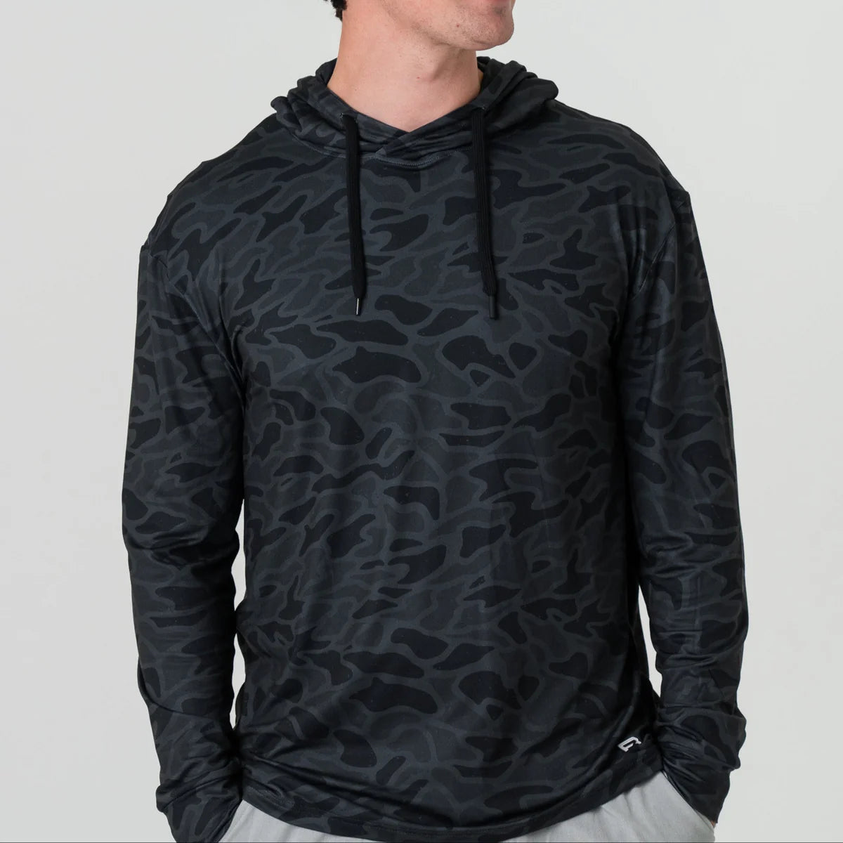 BURLEBO - Performance Hoodie - Black Camo