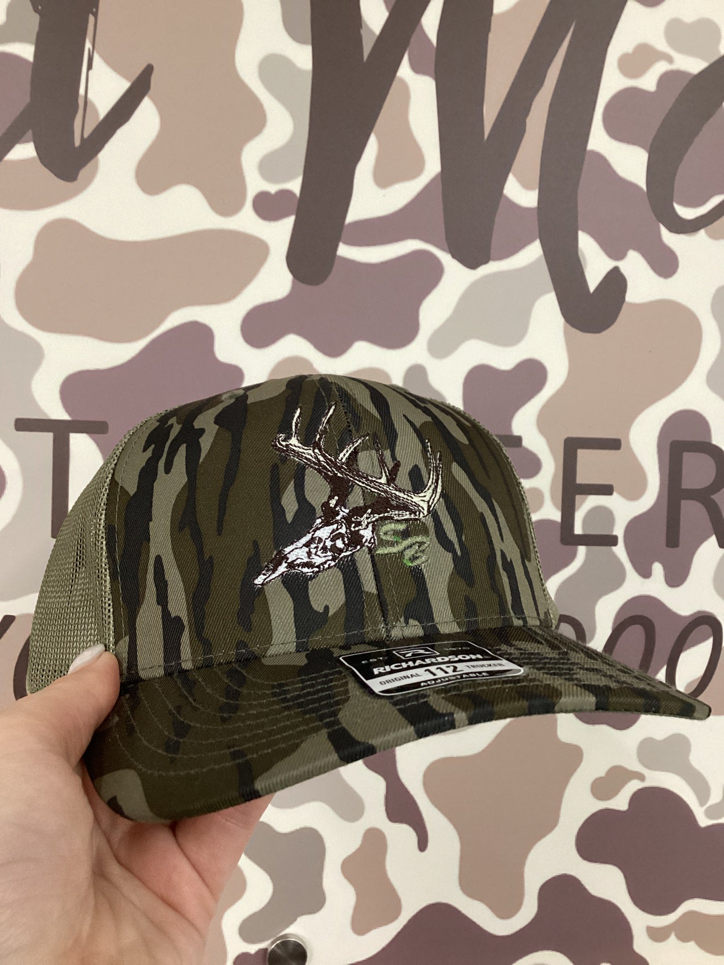 Speckle Bellies - Vintage Skull hat - Bottomland 112 - 7 Panel