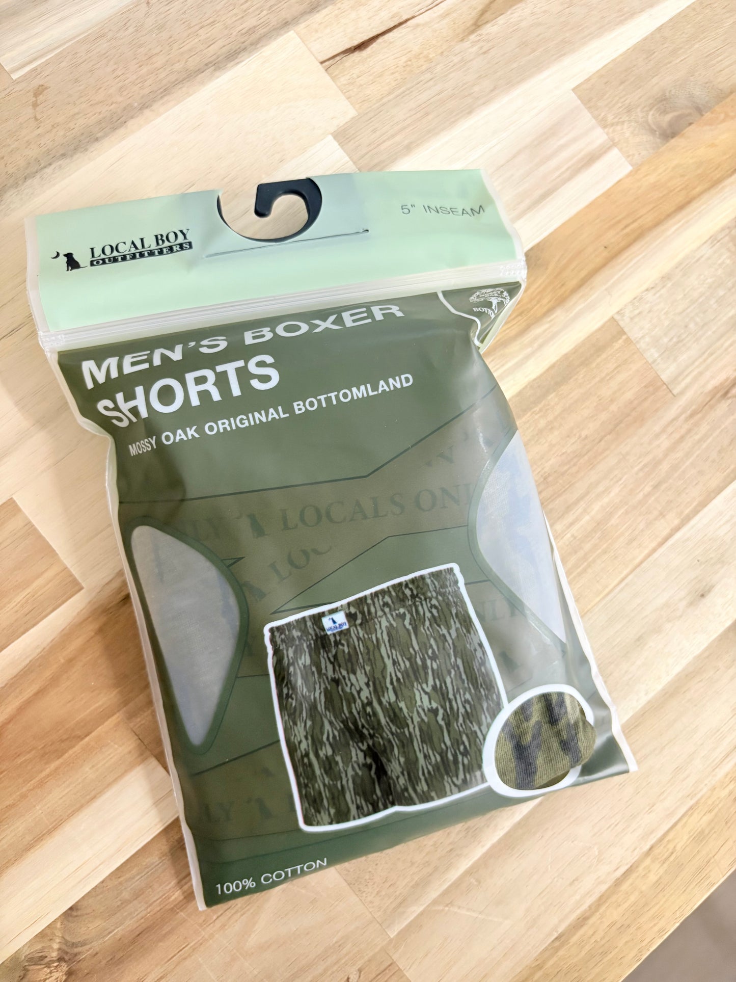 Local Boy Men’s Boxer Shorts -Mossy Oak Original Bottomland